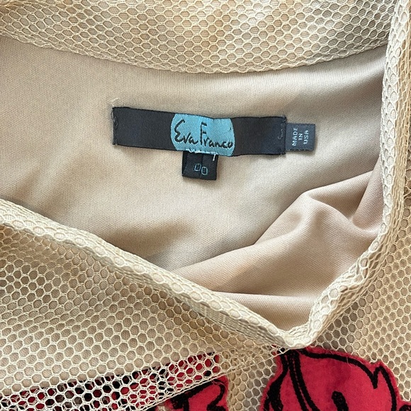 Anthropologie Eva Franco Floral Appliqué Midi Skirt - Picture 6 of 7